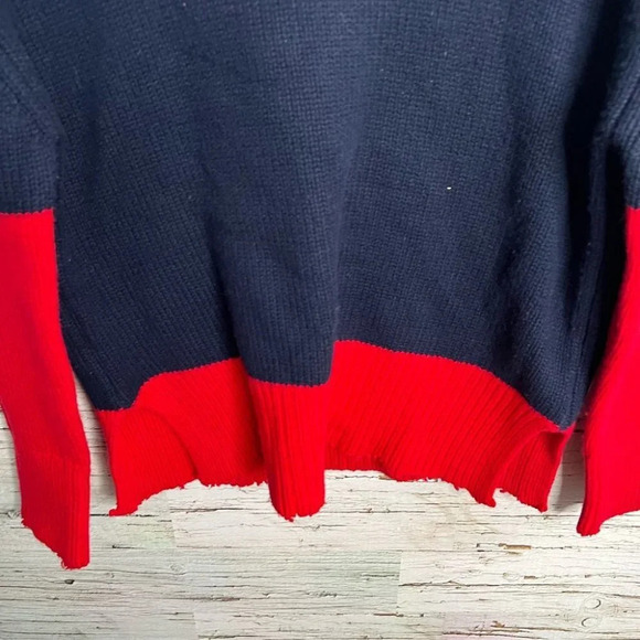 Sundry red blue sweater size medium - Picture 3 of 9